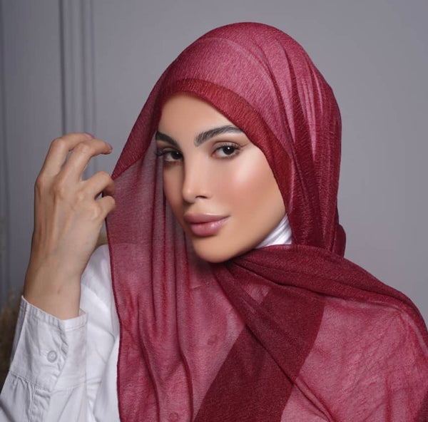 Kaschmir-Ros Hijab - Standard - Mehrere Farben