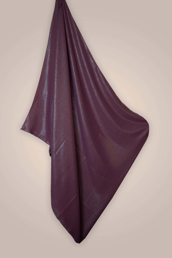 Chiffon Hijab - Glänzend - Dunkelrosa