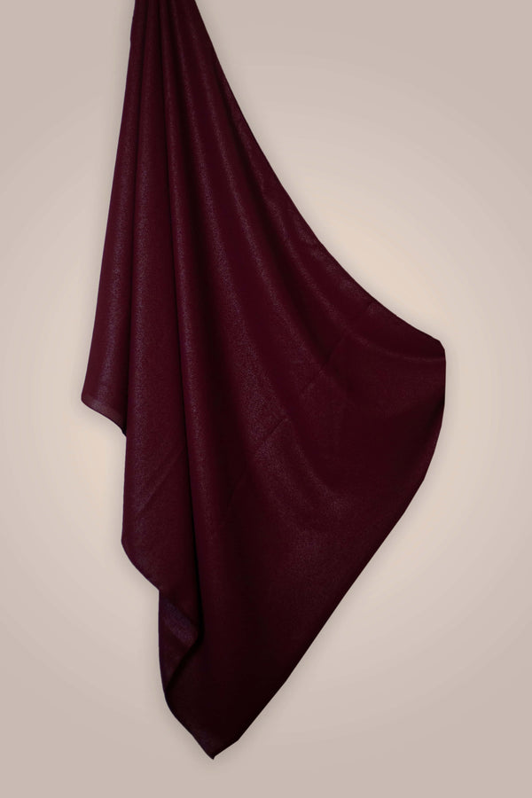 Chiffon Hijab - Glänzend - Rot