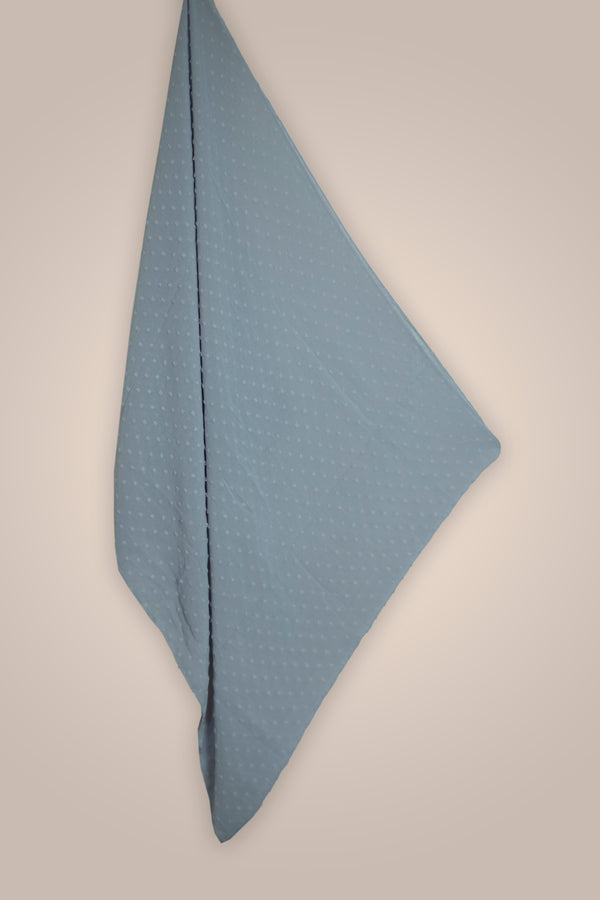 Chiffon Hijab - Gemustert - Grau-Töne