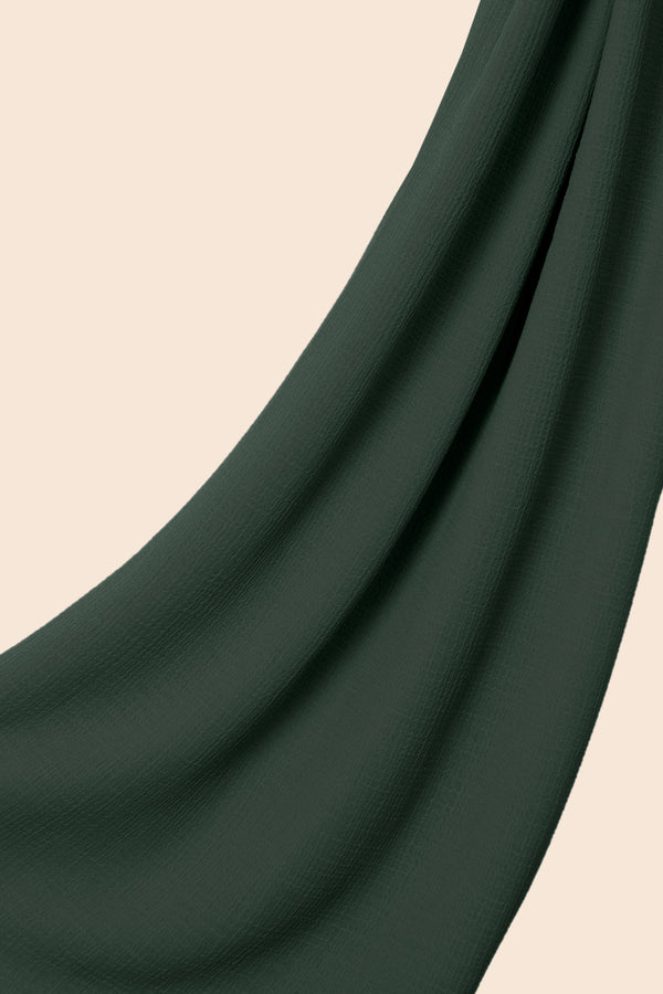 Chiffon Hijab - Lockig - Grün-Töne