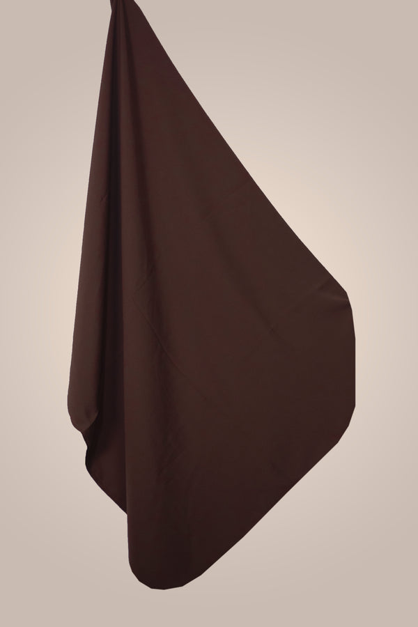 Medina Seide Hijab - Standard - Braun-Töne