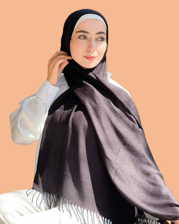 Pashmina Hijab - Standard - Schwarz