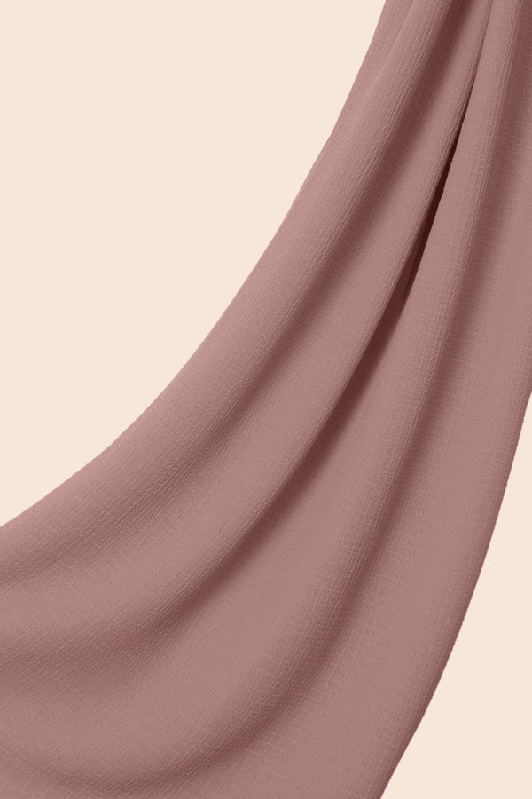 Chiffon Hijab - Lockig - Rosa-Töne
