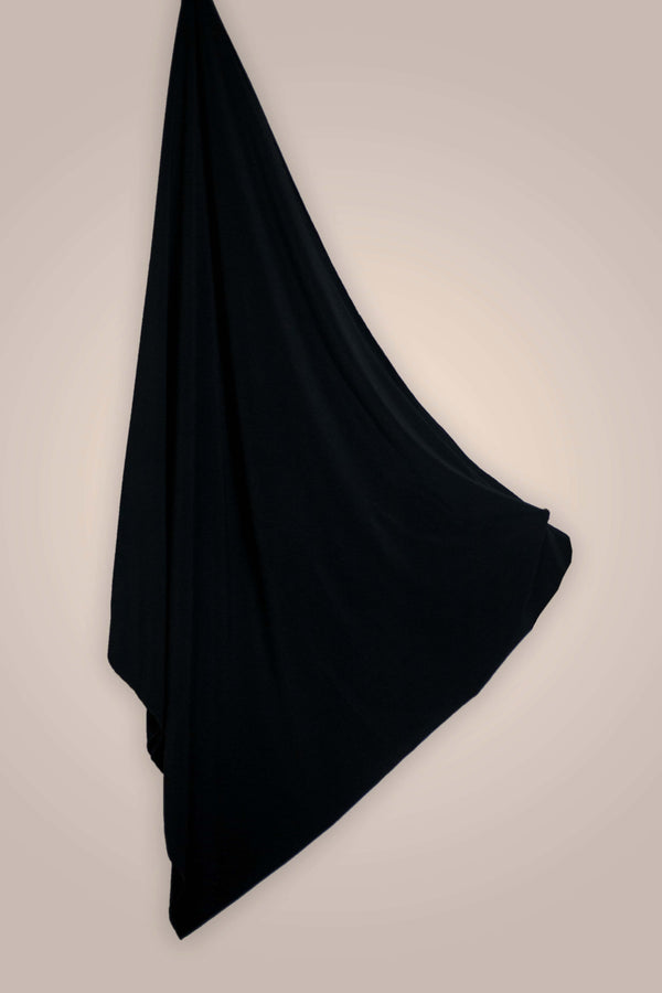 Jersey Hijab - Standard - Schwarz